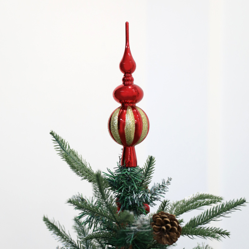 Christmas Tree Topper, Plastic, Galvanized