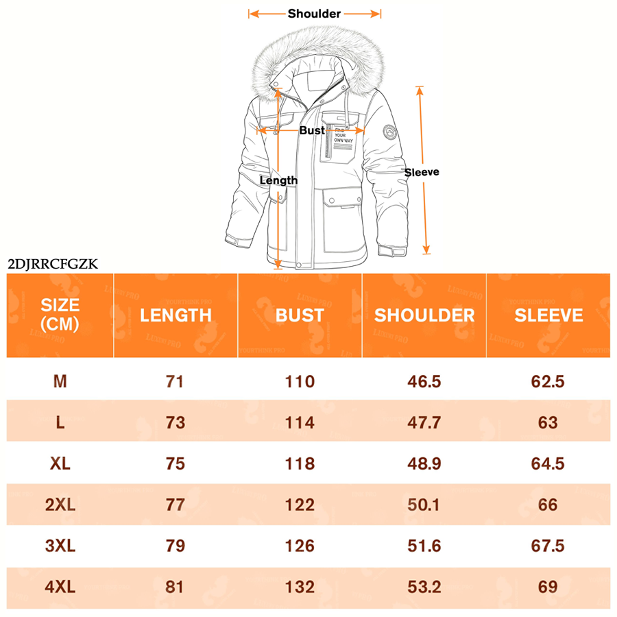 2D padded winter jacket for workwear style