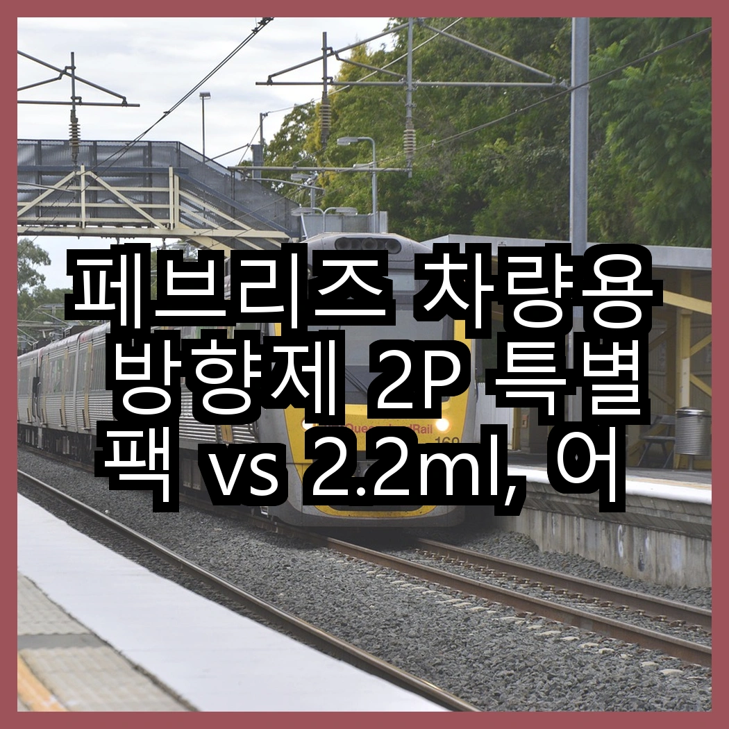 페브리즈 차량용 방향제 2P 특별팩 vs 2.2ml, 어떤 향기가 더 오래 지속될까? 썸네일
