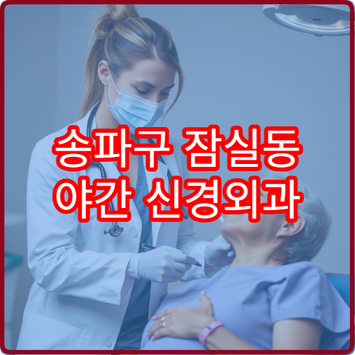 송파구 잠실동 야간 신경외과 진료 가능한 병원 상세 위치 및 진료 정보 안내