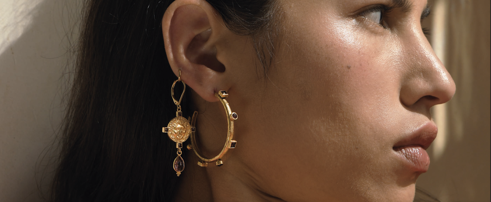 Серьги-кольца Медуза GM