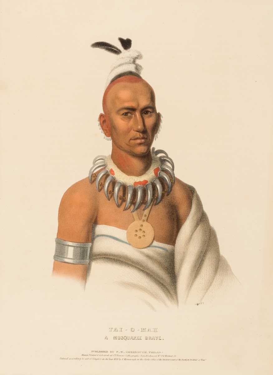 Tai O Mah A Musquakee Brave 1838