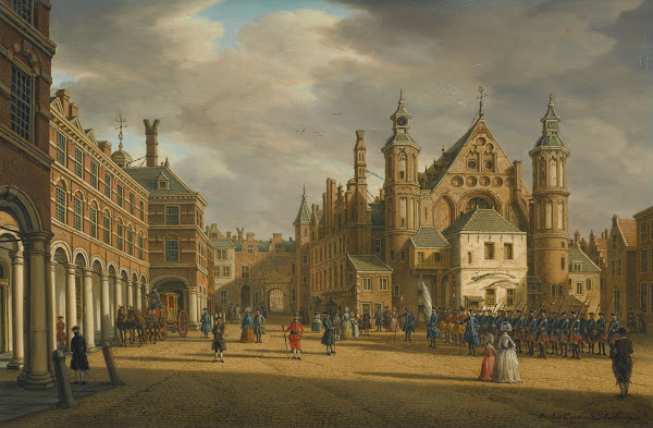 The Hague A View Of The Binnenhof Looking North With The Ridderzaal