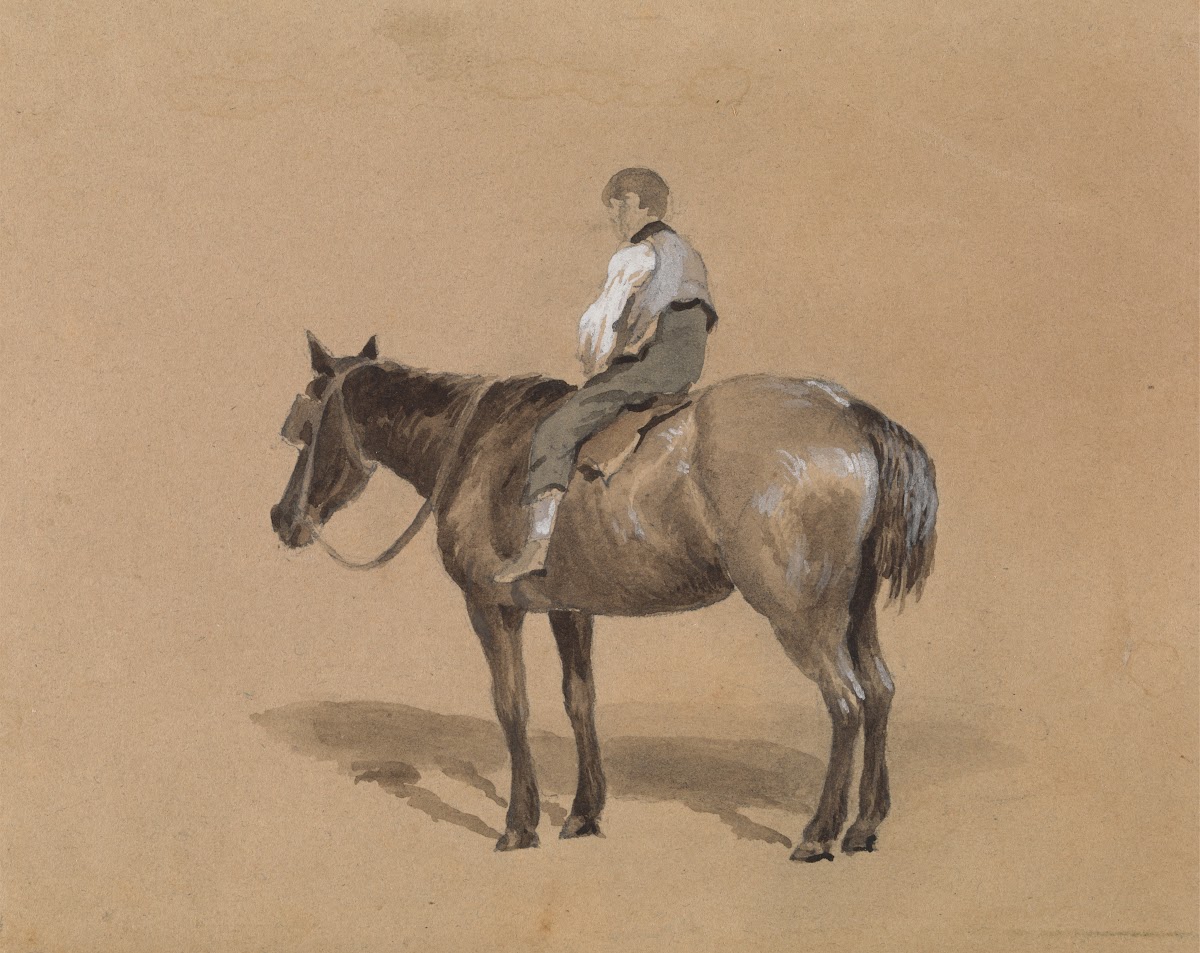 Stable Boy on a Pony