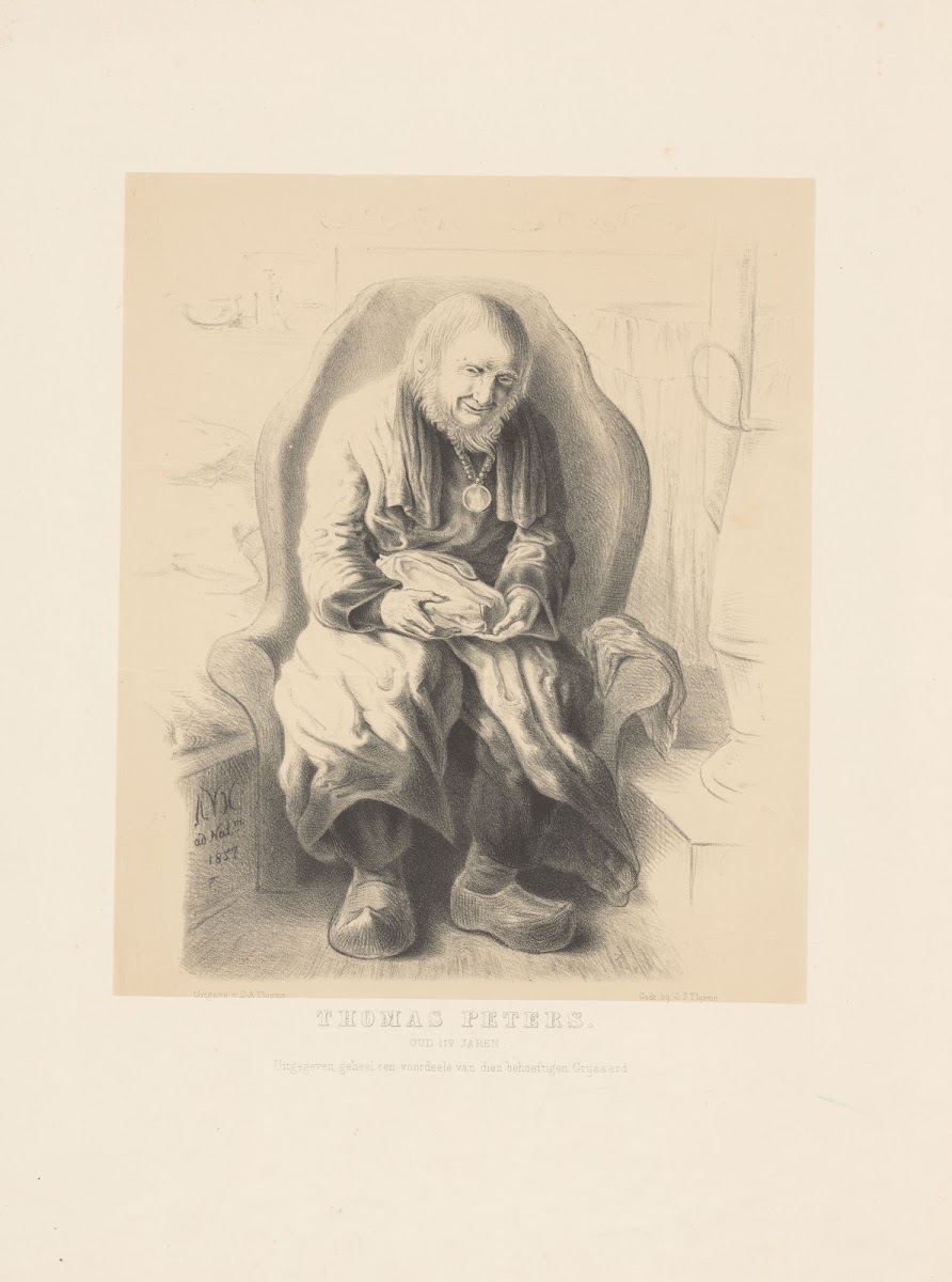 Portret van Thomas Peters 1857