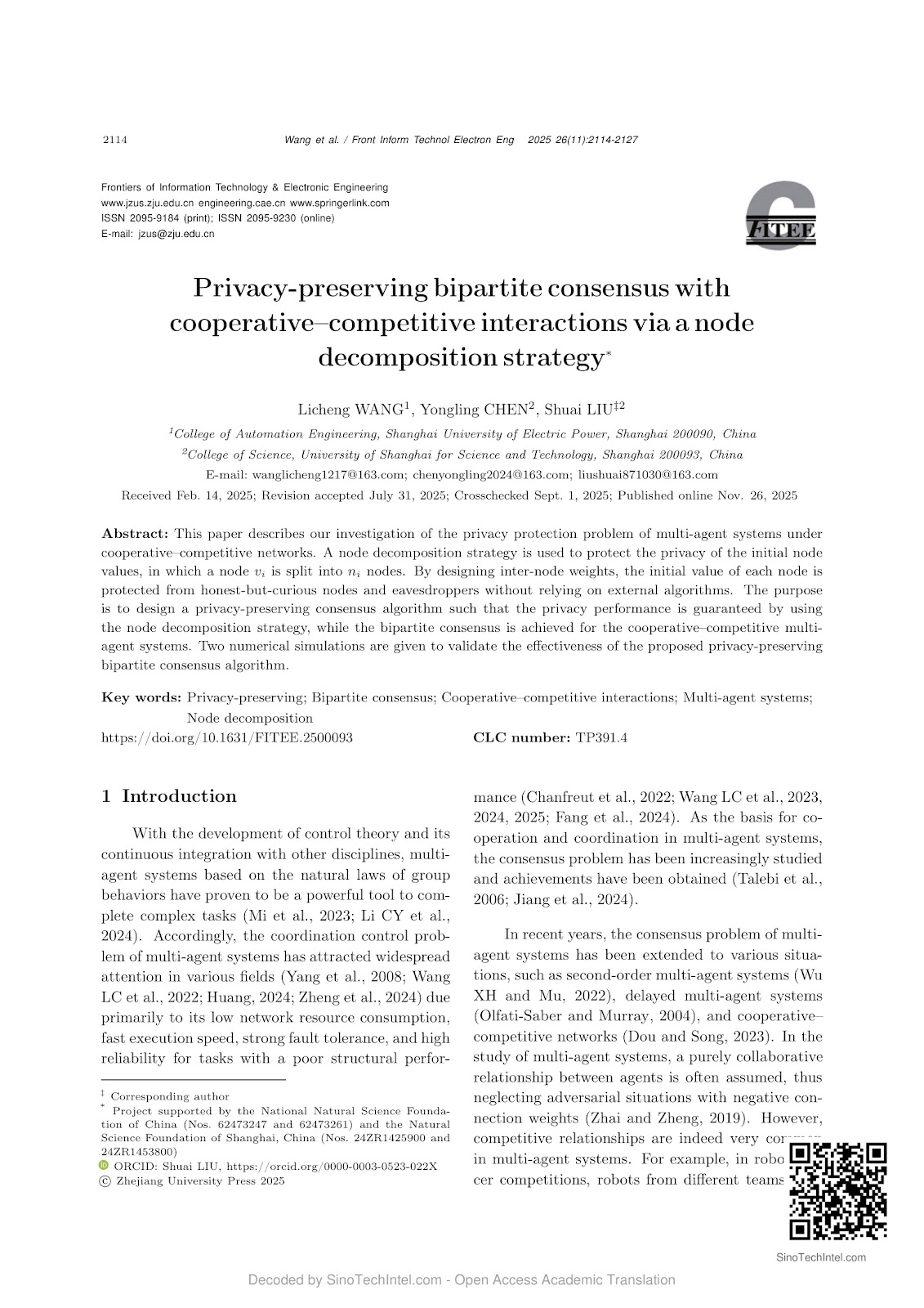 Privacy-preserving bipartite consensus with cooperative–competitive interactions via a node decomposition strategy
