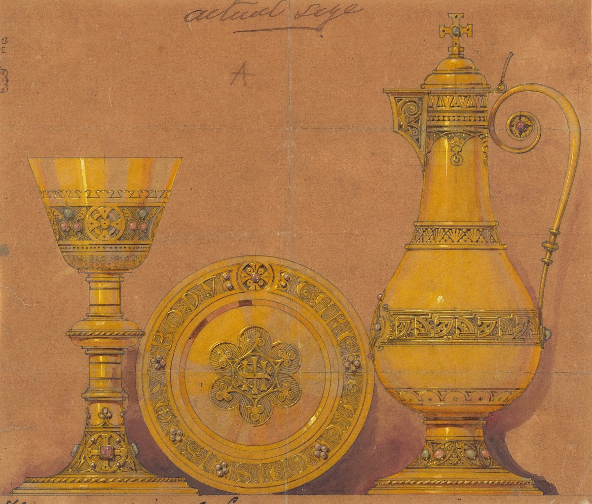 Design executed for Jones and Willis metal and wood workers and church furniture