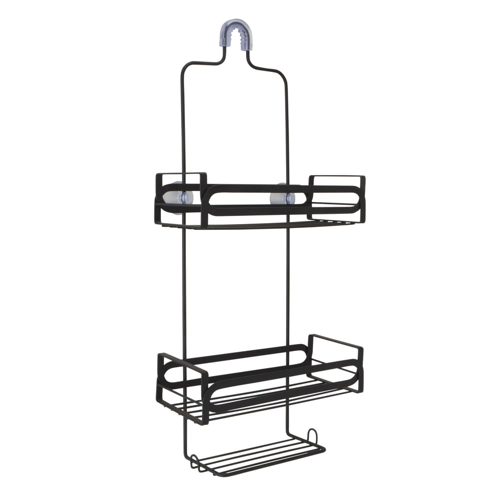 Organizador de metal para regadera Moda™ color negro