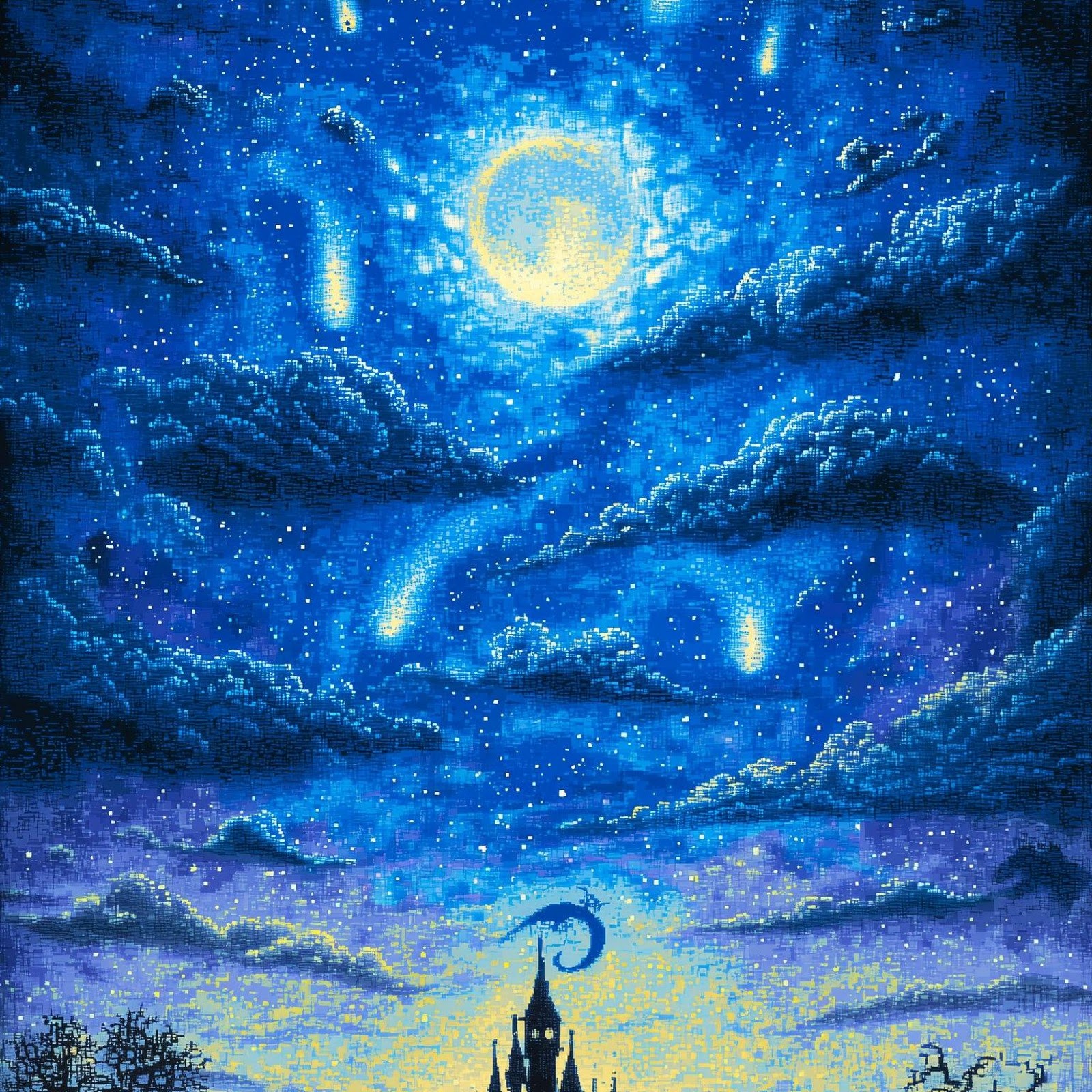 Download Dark Castle Under A Comet Sky 2K iPhone