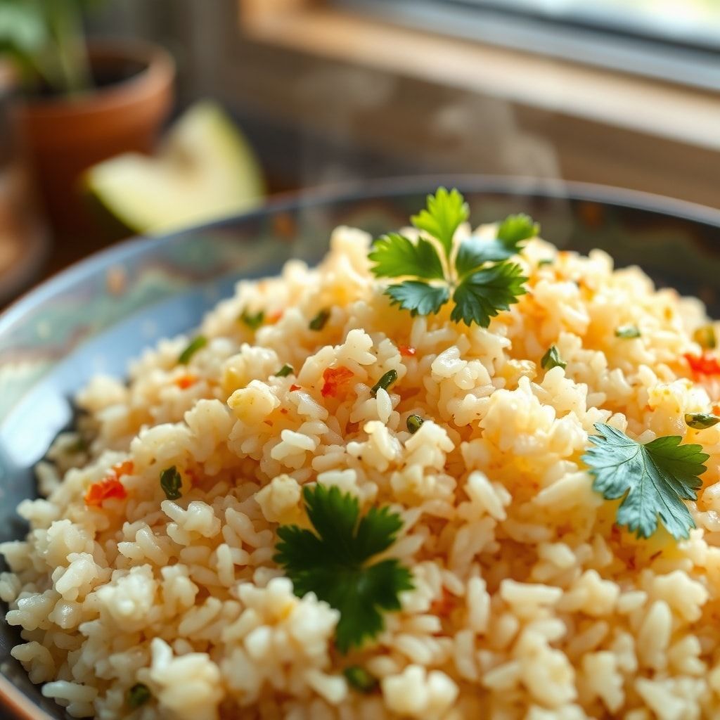 Tropical Coconut Pepper Rice Recipe for Easy Dinner – One-Pot Weeknight Win finished