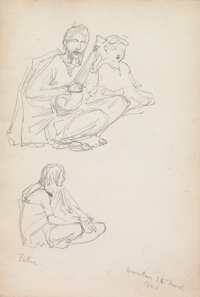 Musicians and a Fakir Amritsar 25 March 1860 1860