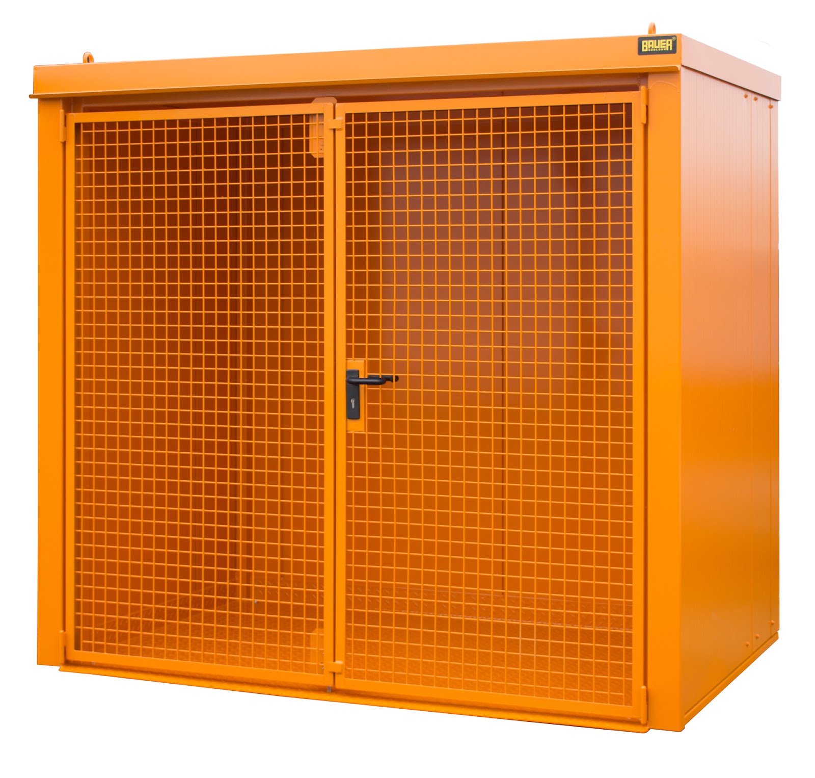 Gasflessen-container GFC-B M3, gelakt, Geeloranje