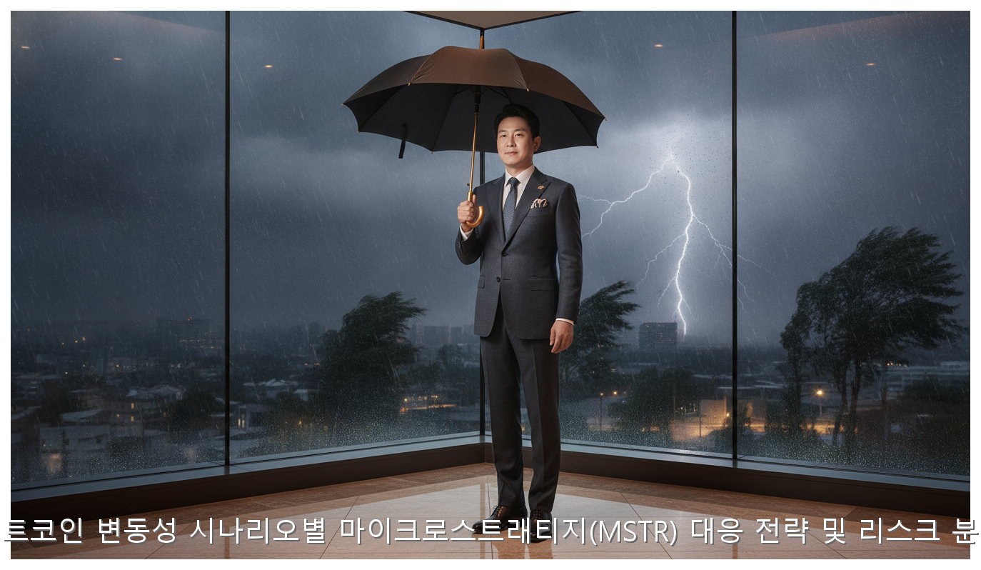 비트코인 변동성 시나리오별 마이크로스트래티지(MSTR) 대응 전략 및 리스크 분석 핵심 안내 및 분석 인포그래픽 (5)