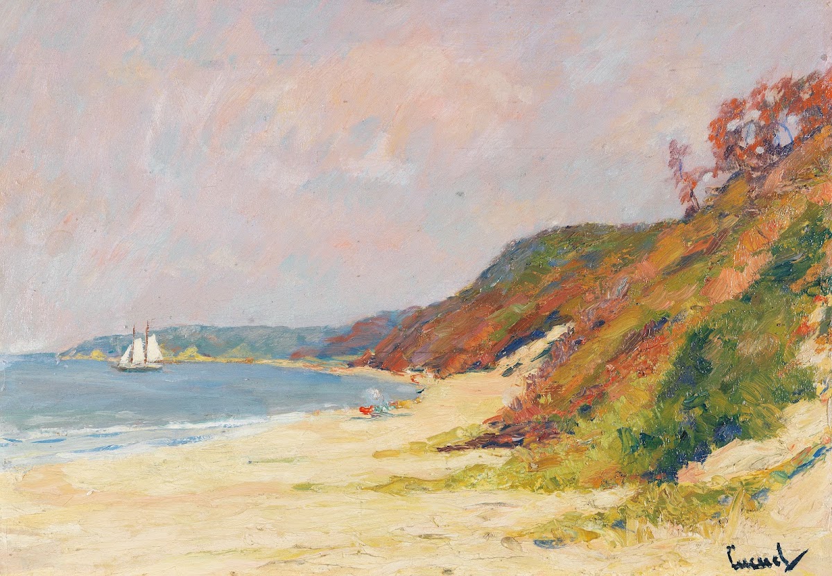 The Beach at Rocky Point Long Island 1930