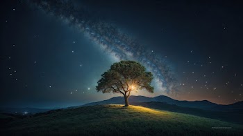 Night Tree Wallpaper