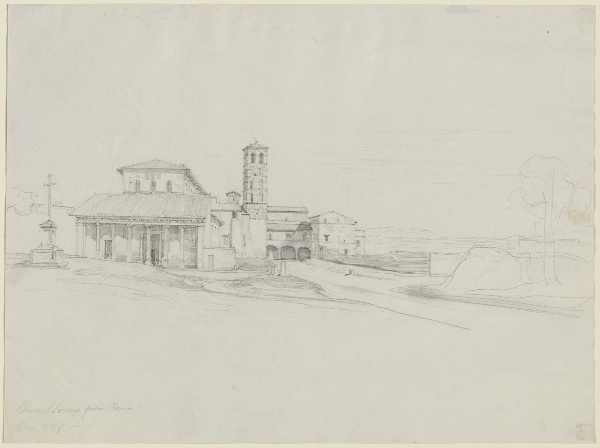Rom San Lorenzo fuori le mura ca 1825 1826