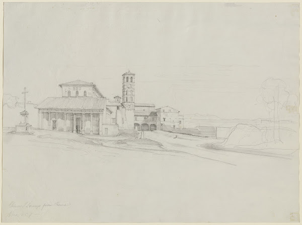 Rom San Lorenzo fuori le mura ca 1825 1826