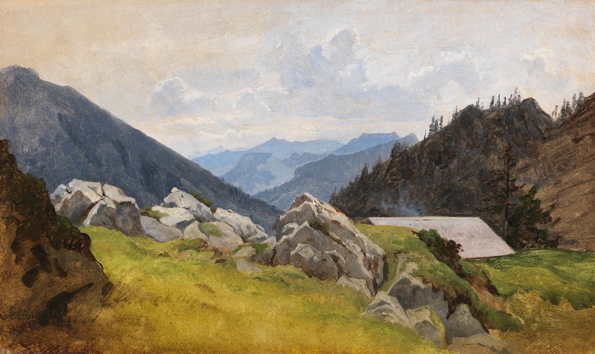 Gebirgslandschaft 1845 1860