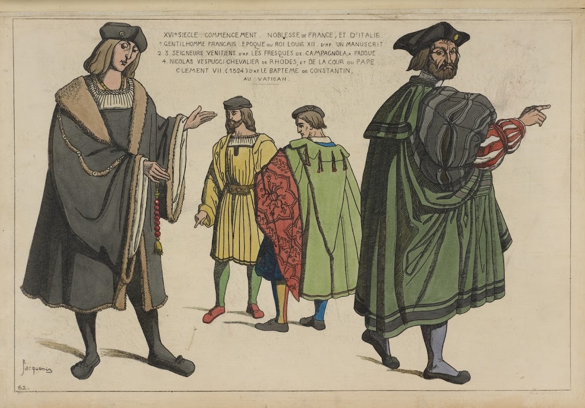 XVIe siecle Commencement Noblesse de France et dItalie 1 Gentilhomme Francais Ep