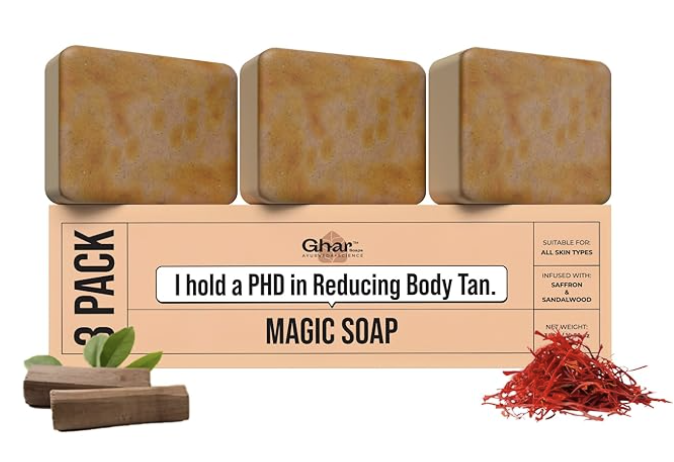 Ghar Soaps Sandalwood & Saffron Magic Soaps