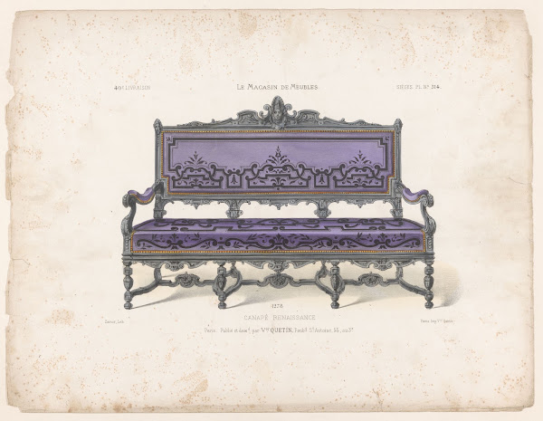 Canapé renaissance 1832   1904