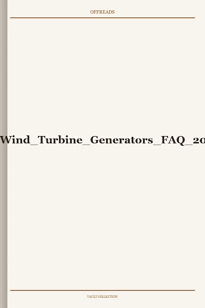 Air-X Wind Turbine Generators FAQ 2006
