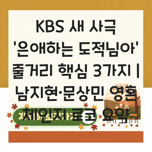 KBS 새 사극 은애하는 도적님아 남지현·문상민 영혼 체인지 로코 줄거리 요약 대표 이미지