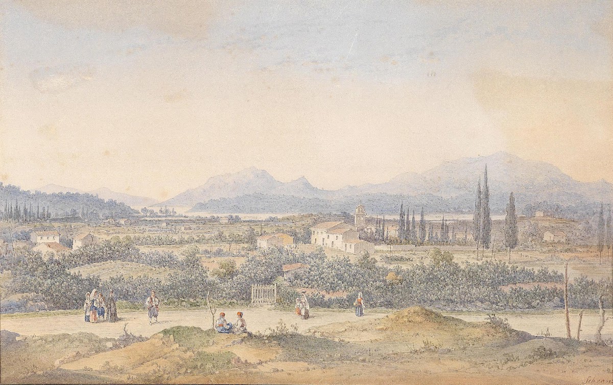 Landschaft In Malta Ca 1860
