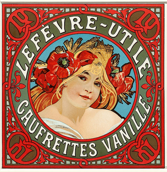 Lefèvre  Utile Gaufrettes Vanille c1900
