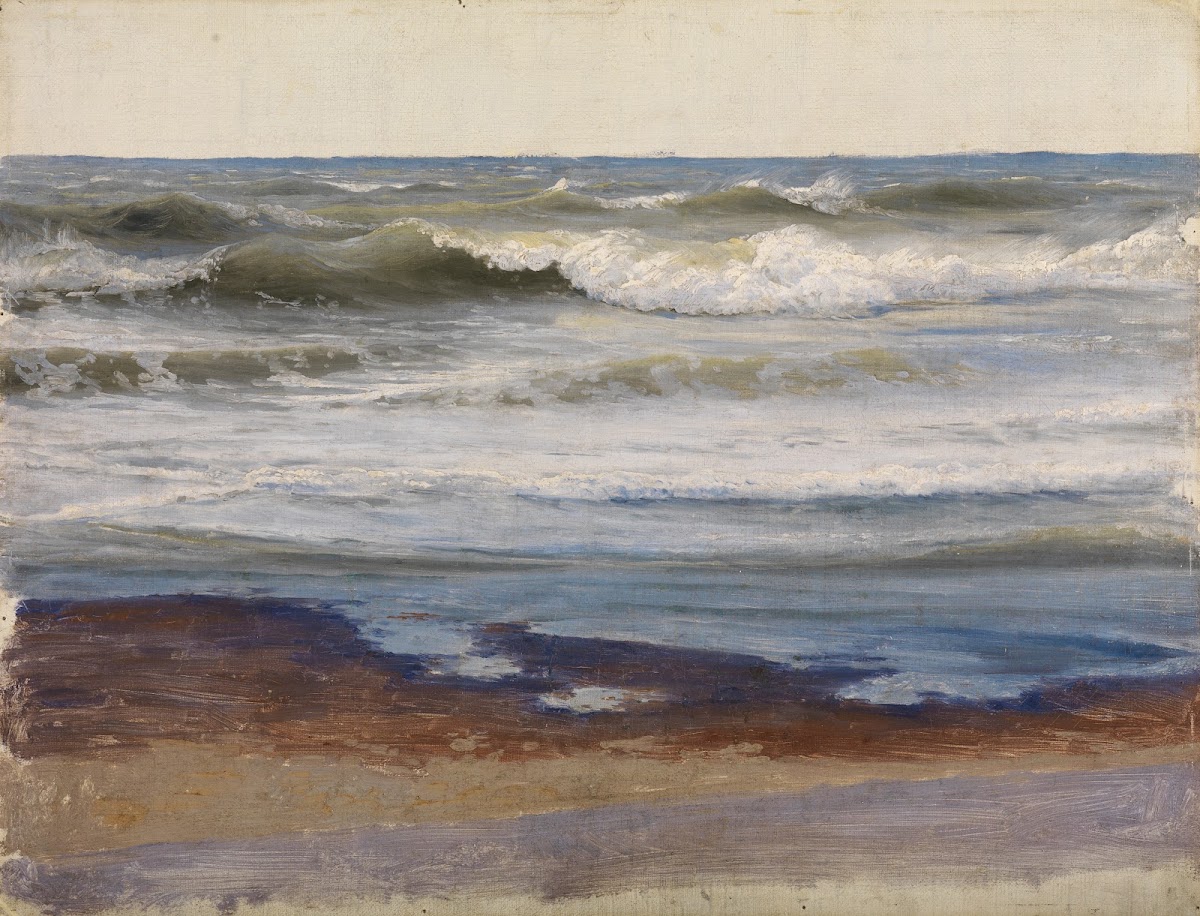 Meeresbrandung an der Küste der Normandie ca 1836