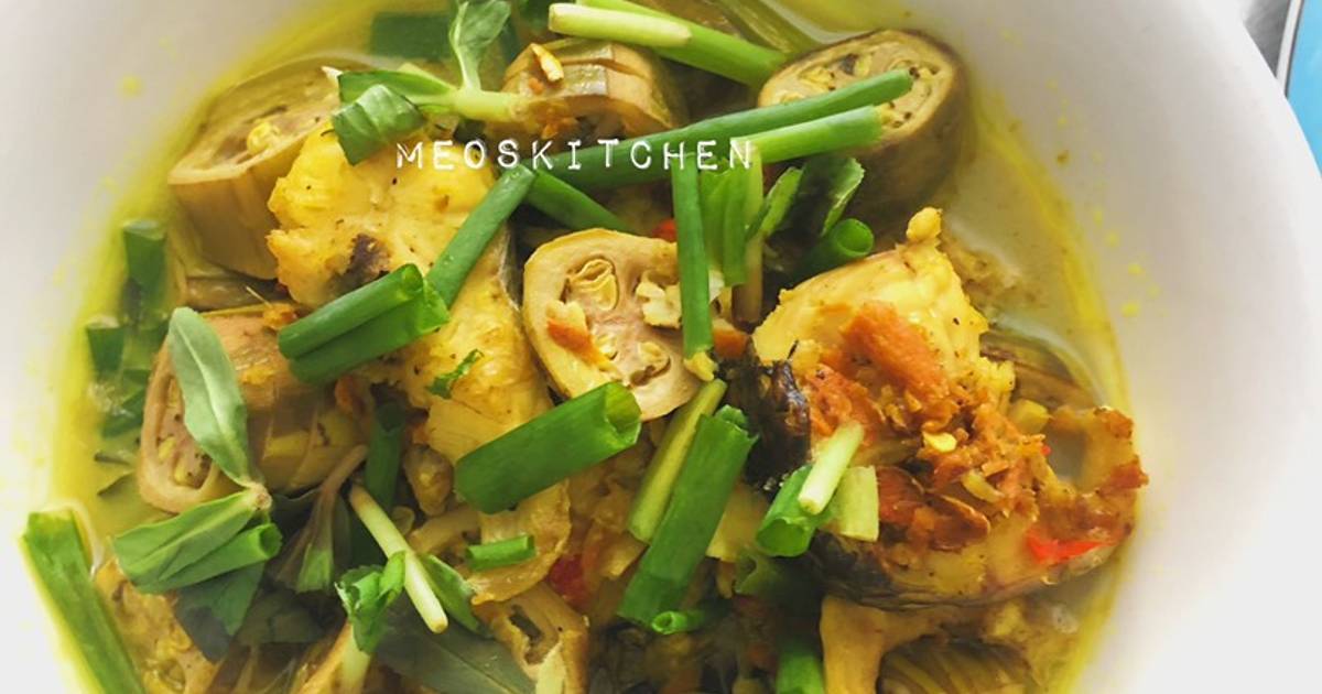 Canh chuối chát nấu cá lóc