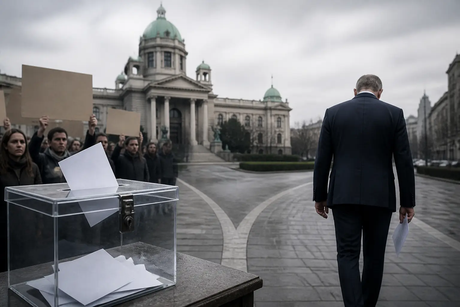 Editorial image for Serbian president resigns after year of protests over corruption allegations