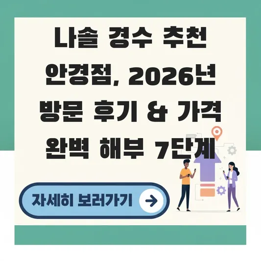 나솔 경수 추천 안경점 방문 후기 가격