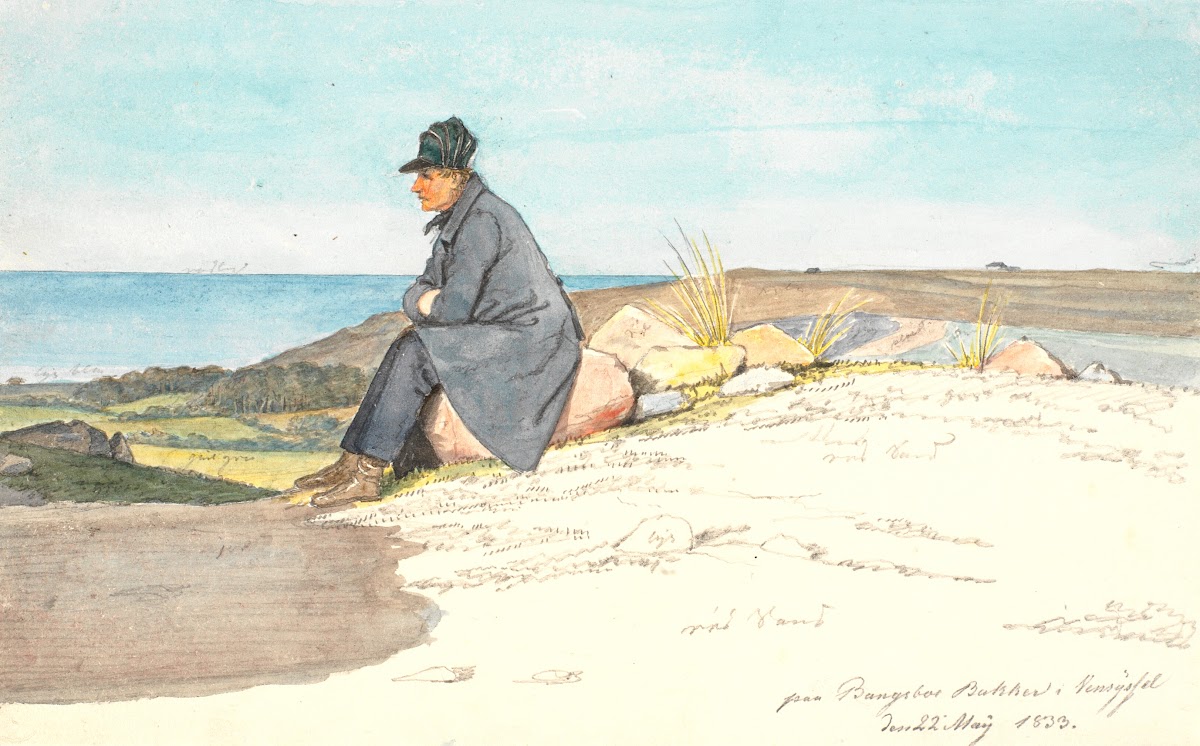 Siddende mand i Bangsbo bakker Vendsyssel 22 maj 1833 1833
