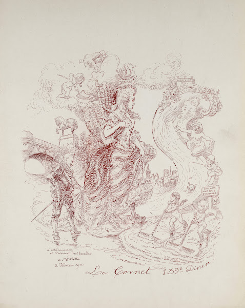 Café Cardinal 139me diner du Cornet le 8 février 1910