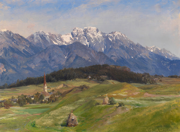 Blick auf Igls im Inntal 1903