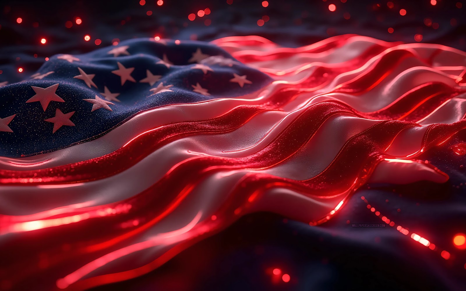 4k American Flag Background