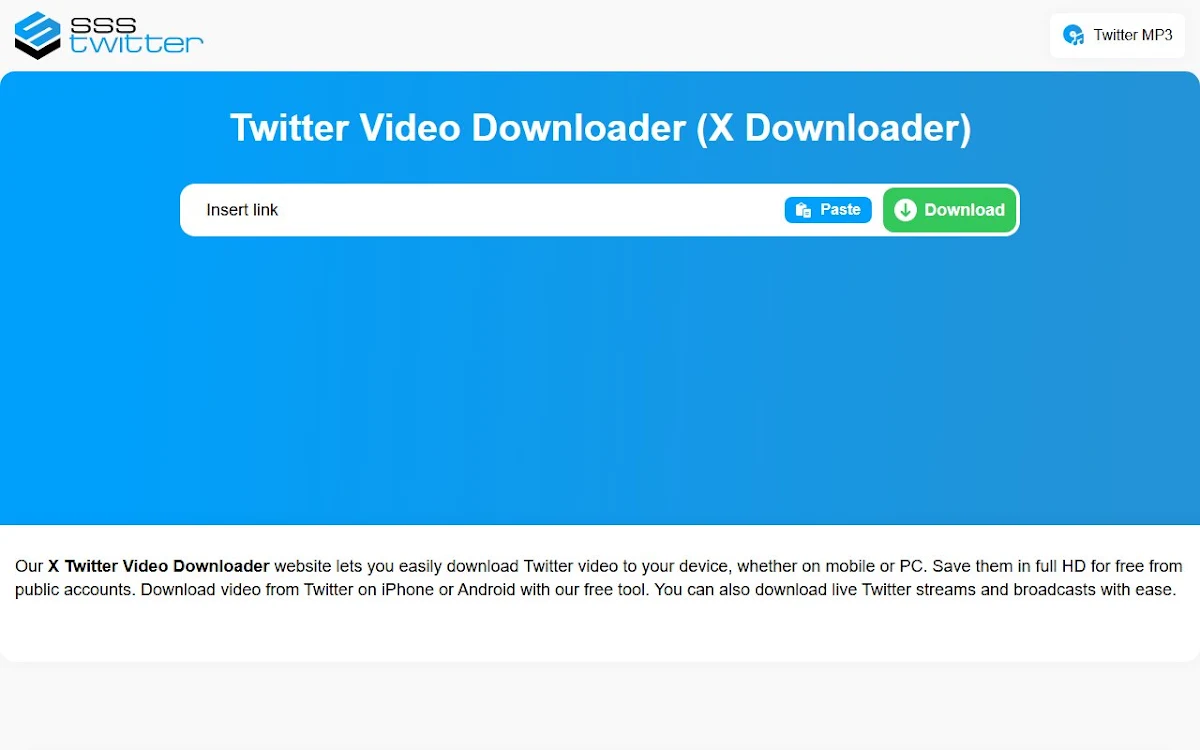 Captura de Savetweetvid