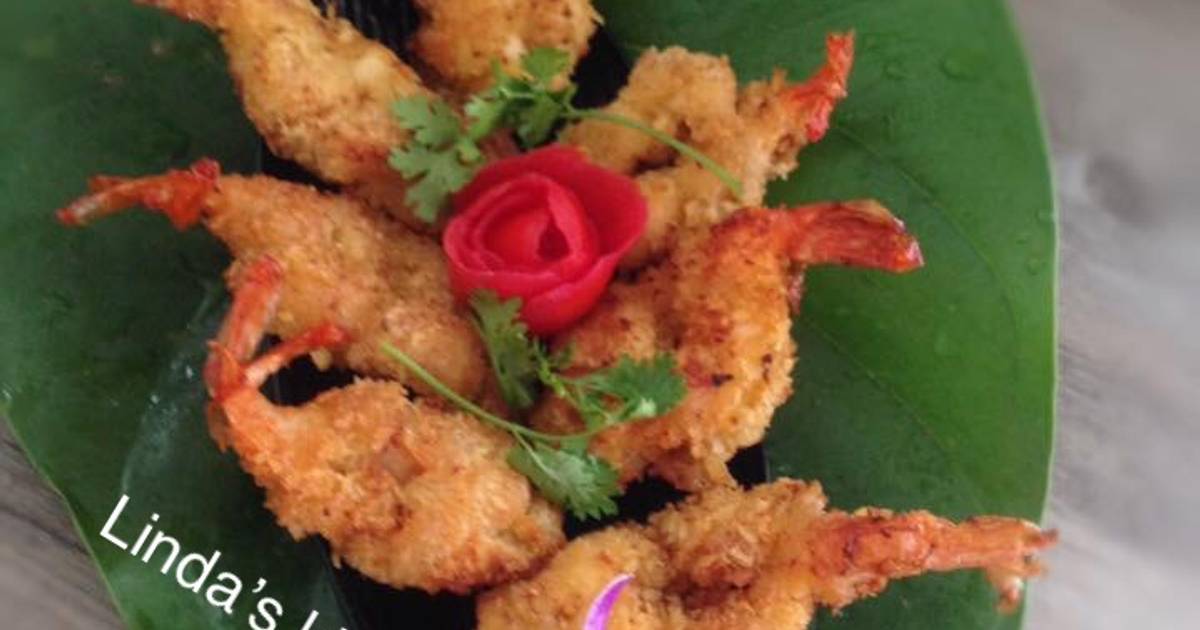 Tôm chiên cánh bướm!