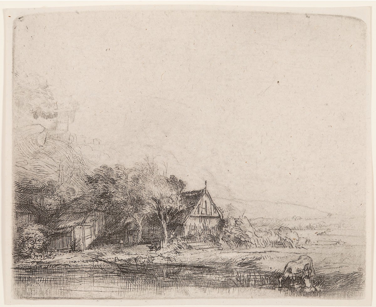 Landscape with cow circa 1650