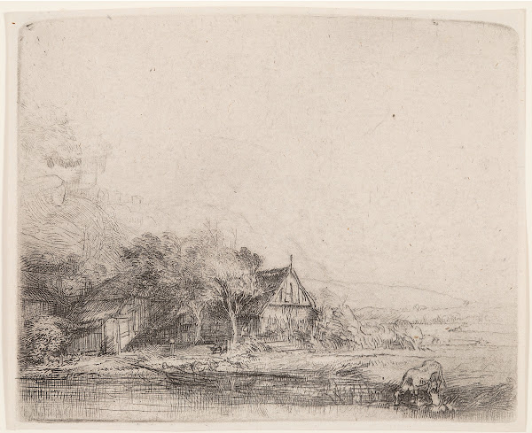 Landscape with cow circa 1650