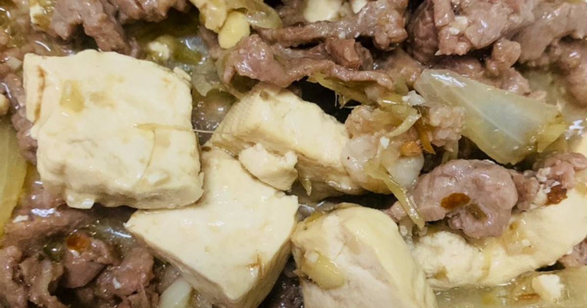 Tàu hủ kho thịt bò