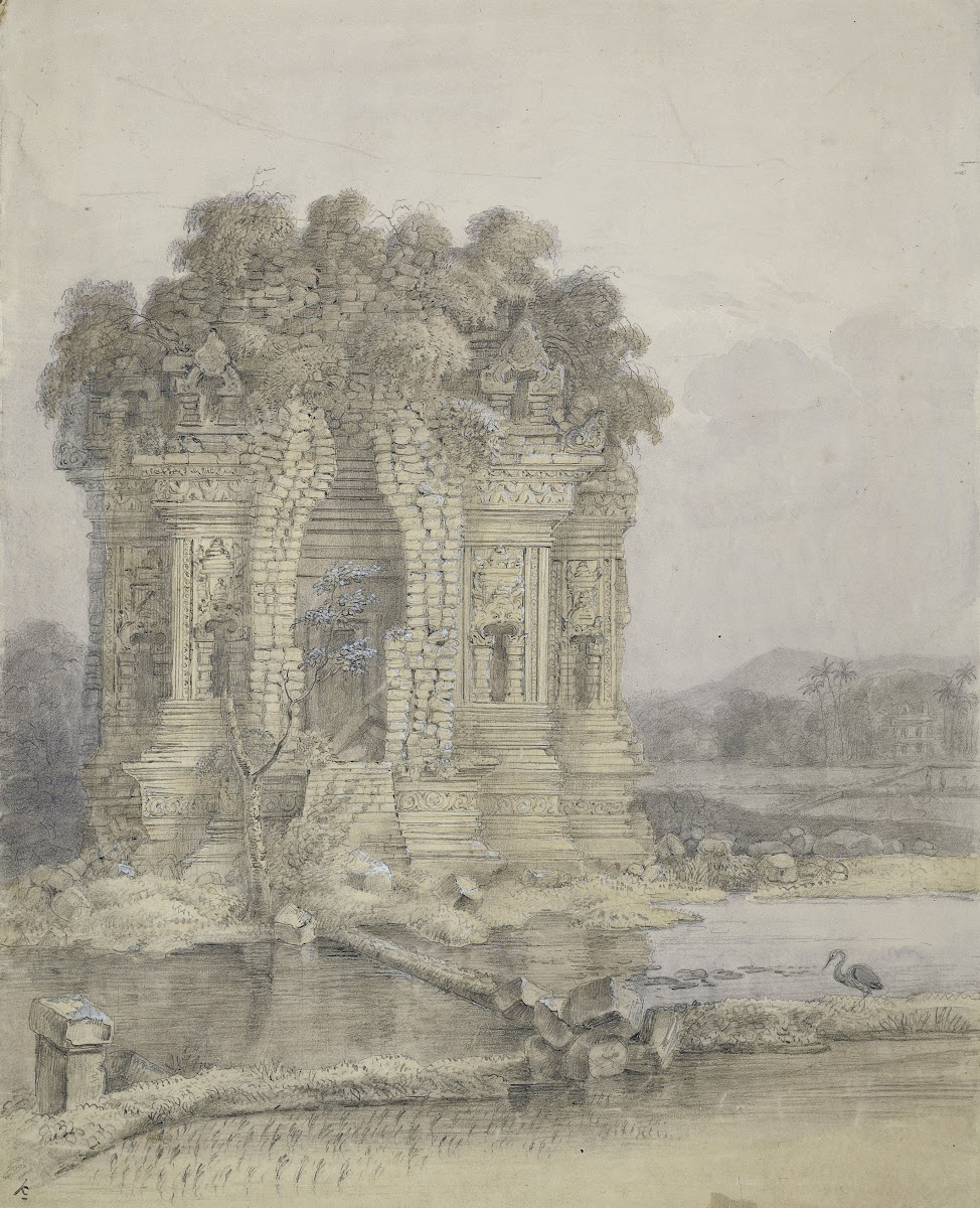 Candi Kalasan bij Yogyakarta Midden Java 1817