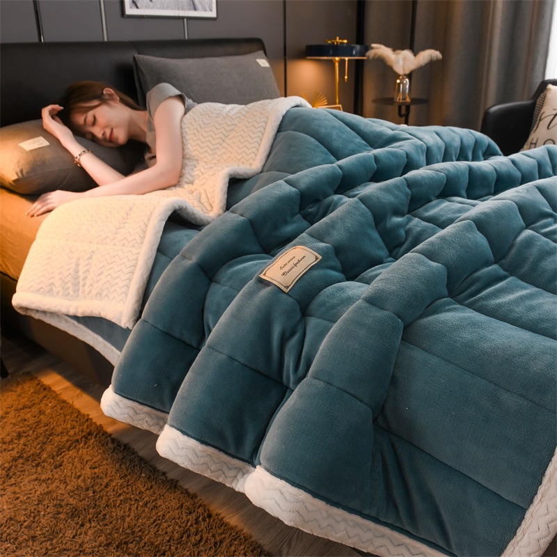 Fleece blanket, versatile, quilted