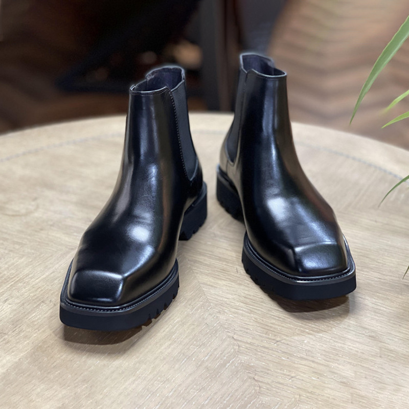 Herren-Chelsea-Stiefel aus Leder, Business-Stil
