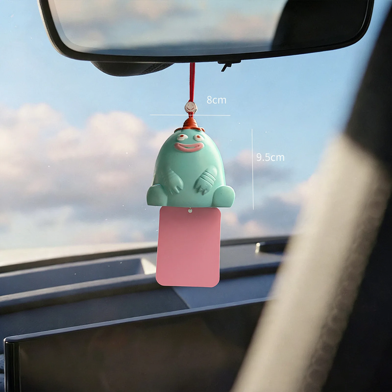 Scent pendant for rearview mirror with monster design