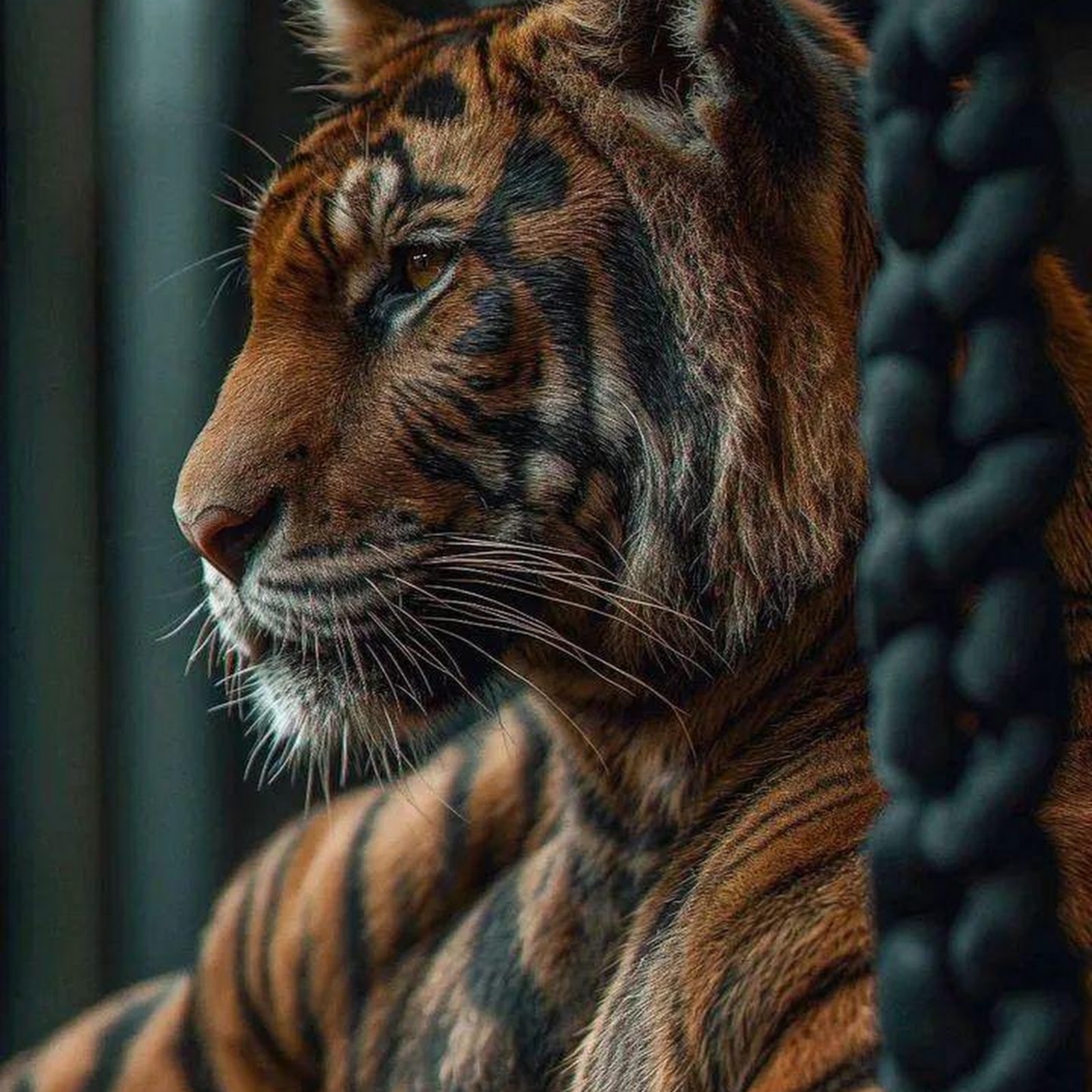 Download Muscular Tiger in Gym iPhone