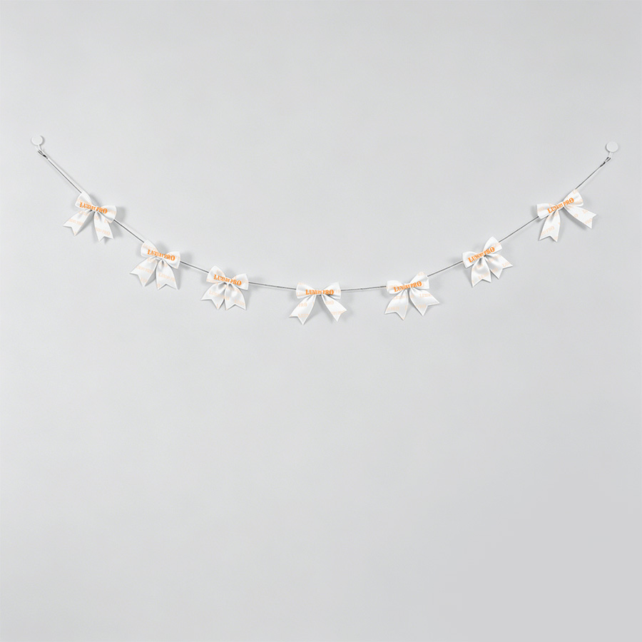 Butterfly bow ribbon ornament
