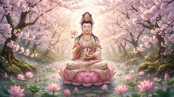 Lotuses and Cherry Blossoms: A Lesson in Stillness