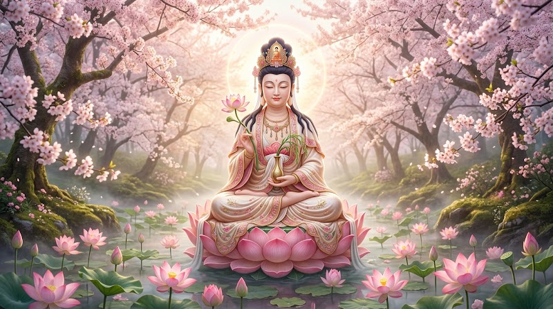 Lotuses and Cherry Blossoms: A Lesson in Stillness
